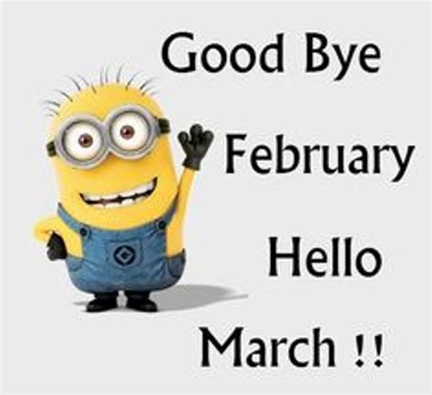 Goodbye February Hello March Funny Images Goodbyefebruary Hellomarch