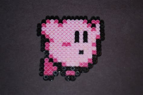 Kirby Perler Bead Character Nerdy Collectible Pixel Art Nintendo Smash