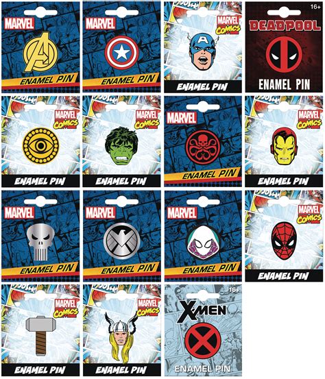 Jan182771 Marvel Comics 50 Piece Enamel Pin Asst Previews World