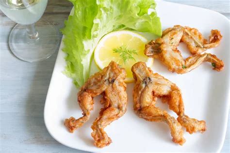 Fried Frog Legs On Plate Food Concept — Stock Photo © Udra 140067562