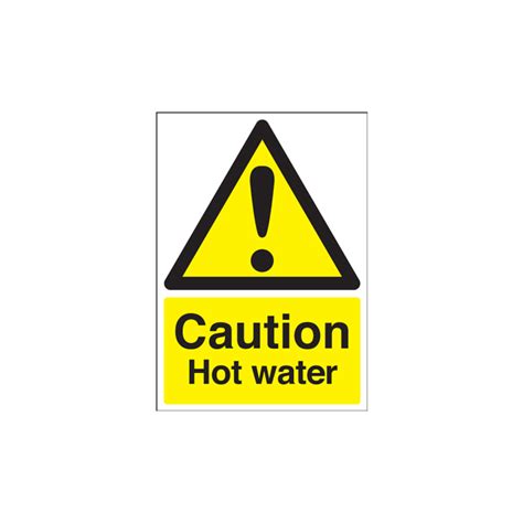 Caution Hot Water Sign Caution Hot Water Signage