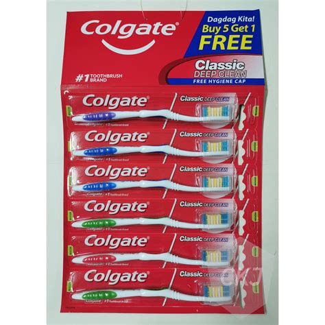 Colgate Classic Deep Clean Toothbrush Medium Buy 5 Get 1 Free Lazada Ph