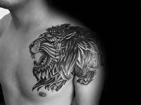 50 Lion Shoulder Tattoo Designs For Men Masculine Ink Ideas