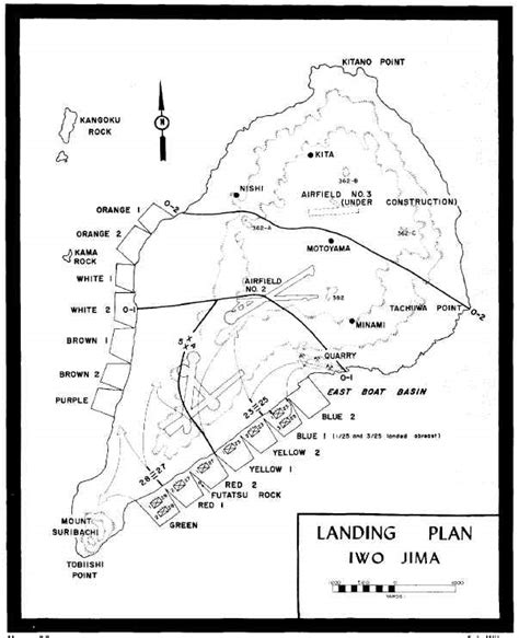 Map Of The Battle Of Iwo Jima World Map