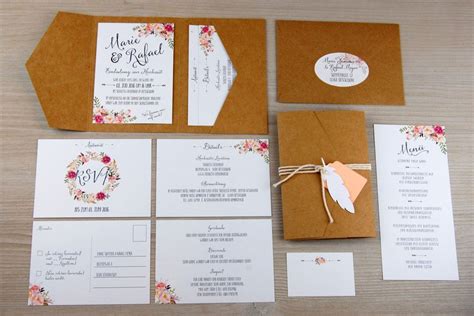 Wild Child Wedding Hochzeitspapeterie | Pocketfold ...