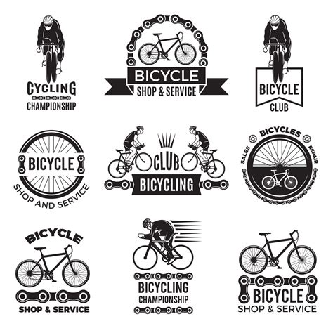 Labels Set For Bicycle Club Velo Sport Logos Design By Onyx