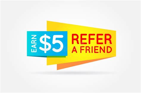 Refer A Friend Colorful Banner Or Poster Referral Campaign Refer And