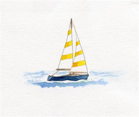 Ricky Lauren The Hamptons Sailboat Painting Boat Art Nautical