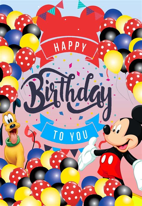 100s Of Disney Printable Birthday Cards Free Many Characters