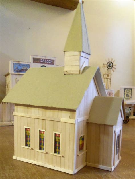 Church | Popsicle stick houses, Popsicle crafts, Popsicle ...