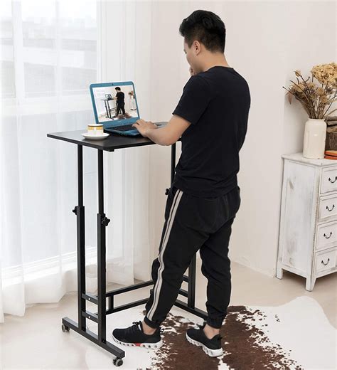 Akway Small Computer Desk Standing Desk With Wheels 314 X 196 Inches
