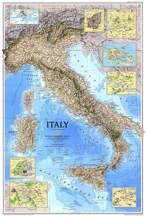 Italy Map Topographic
