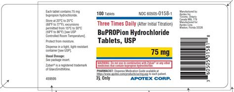 Bupropion Tablets Package Insert