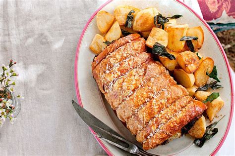 This classic roast pork recipe with lots of delicious crackling is great for sunday lunch with the family. Roast pork with apple and apricot stuffing - Recipes ...
