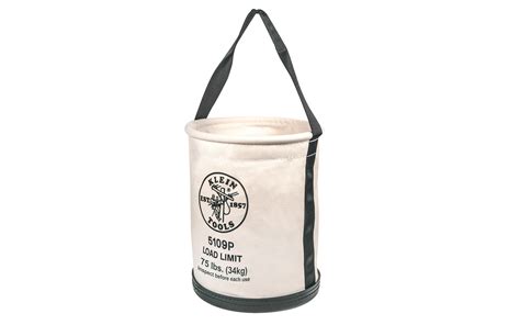 Klein Canvas Wide Straight Wall Bucket With Inside Pocket ~ 5109p