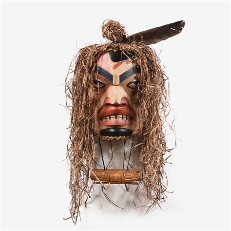 Shaman Mask Coastal Peoples In 2021 Mask Bone Carving Native Art