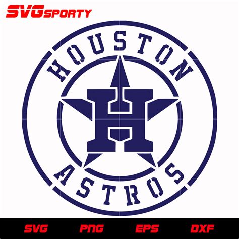 Houston Astros Circle Text Logo Svg Mlb Svg Eps Dxf Png Digital F