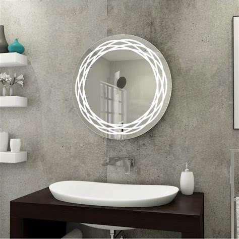 There is no bathroom that. Rolland Front Lit Round Bathroom/Vanity Mirror (With ...