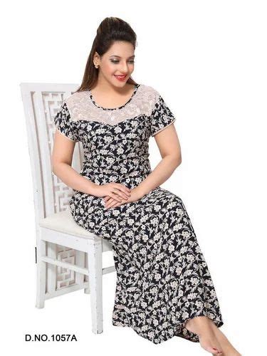 Plain Full Length Ladies Hosiery Night Suit Gown 18 Free Size At Rs 450piece In Mumbai