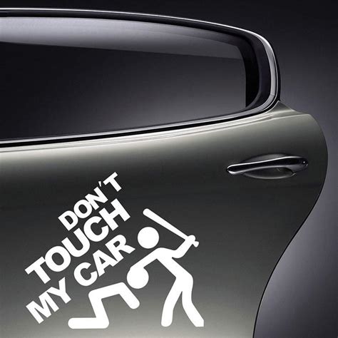 kup safety warning car stickers do not touch my car car styling car motorcycles decal styling