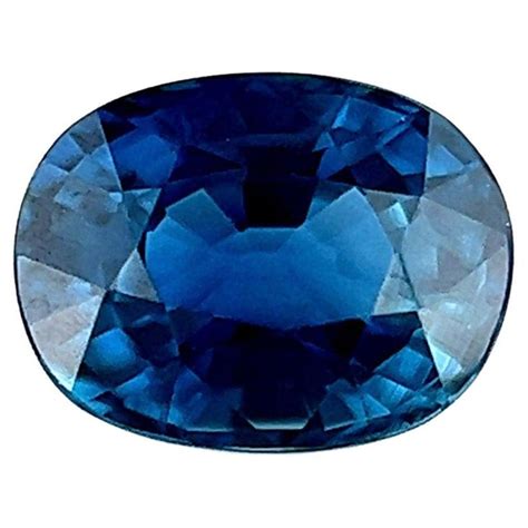 Fine Royal Blue Australia Sapphire 063ct Oval Cut Rare Loose Gem For