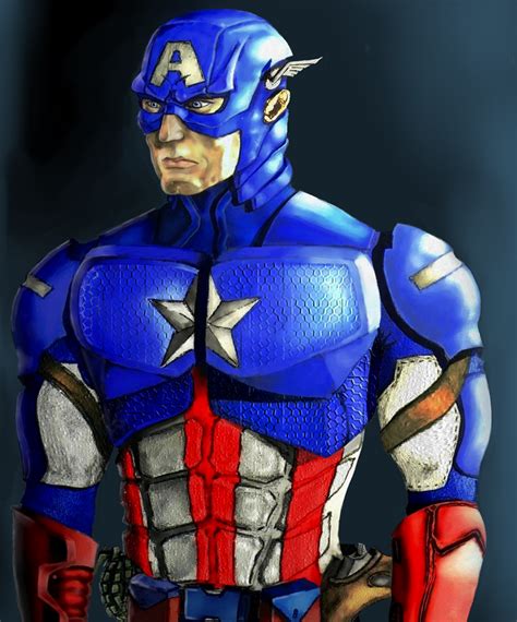 Captain America 2 Live Action Costume Redesign By Chenks R On Deviantart