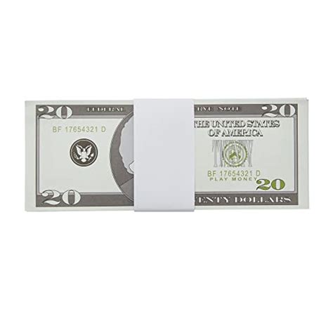 Juvale 300 Pack Blank White Paper Currency Money Band Straps No