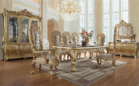 Here are 25 designs that will make choice all but impossible. HD 1801 Homey Design Dining Set Long Table Victorian ...