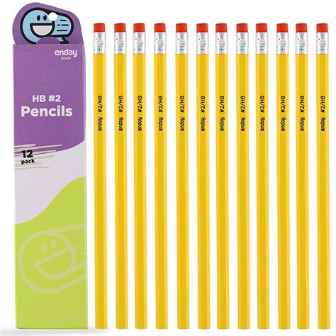 Enday 2 Pencil 24 Boxes Of Unsharpened Pencils For Kids And Adults