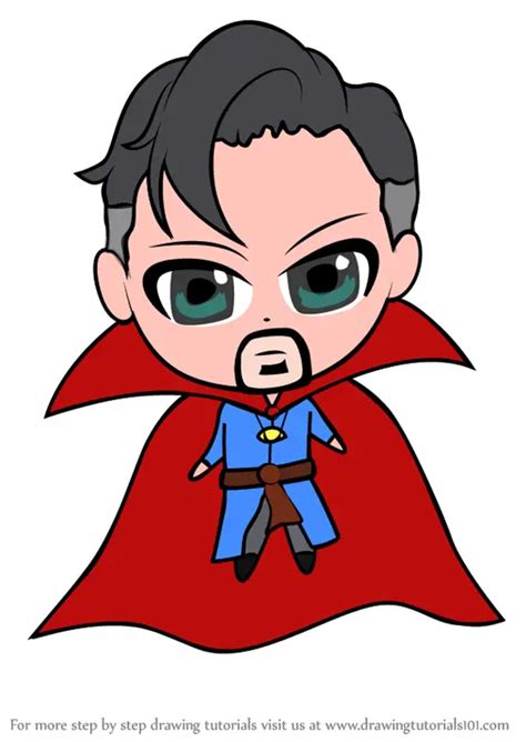 Learn How To Draw Chibi Dr Strange Chibi Characters Step By Step