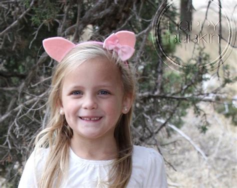 Pig Ears Headband Only Pig Costume Pig Party Peppa Pig Etsy