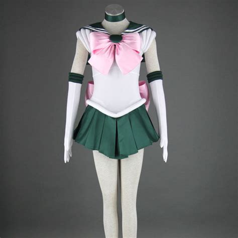 Sailor Moon Sailor Jupiter Makoto Kino Cosplay Costume Halloween