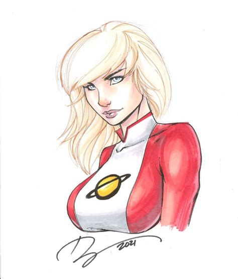 saturn girl mike debalfo in mike pf s legionnaires legion of super heroes commissions comic