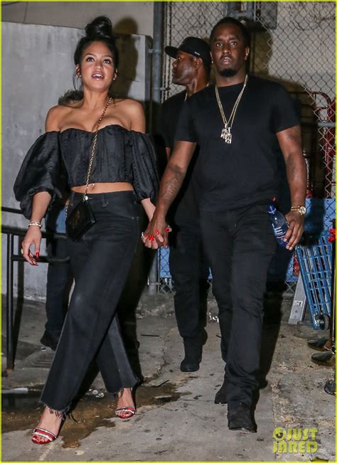 Sean Diddy Combs And Girlfriend Cassie Hold Hands At A Party In Miami