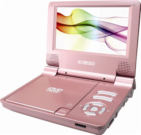 Curtis Dvd7014 7 Portable Dvd Player Pink