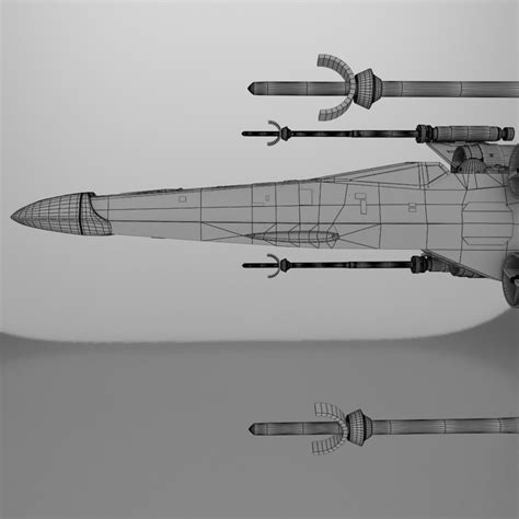 3d rebel x wing fighter star wars model turbosquid 1341869