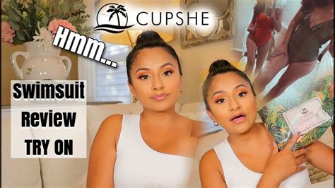 cupshe swimsuit review try on haul 2020 are they worth it youtube