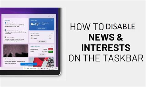 How To Disable News And Interests From Windows Taskbar
