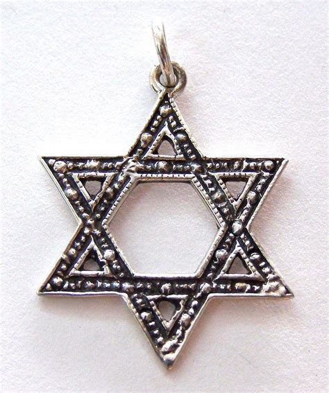 Jewish Star Of Magen David Pendant Judaica Atlantis Gold
