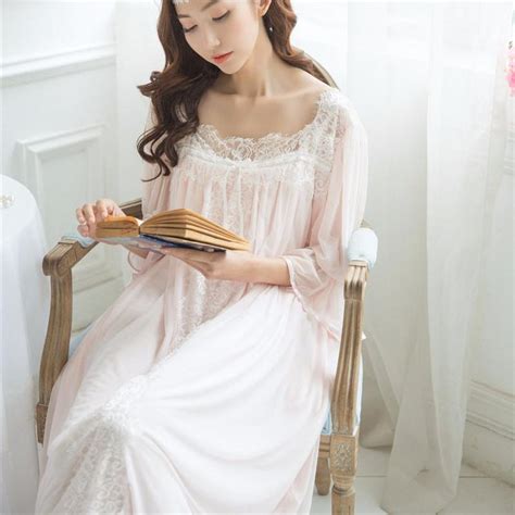 Buy Nightgowns Sleepshirts 2022 Lady Dresses Princess Lace Sleepwear