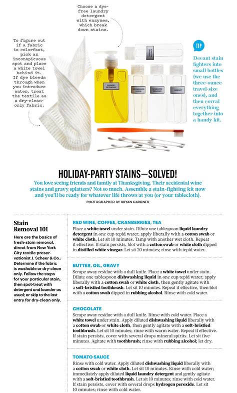 Holiday Party Stains From Martha Steward Living November