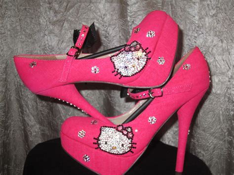 More Hello Kitty Stiletto Pumps Find Them At Etsy Listing 88085516 Hello