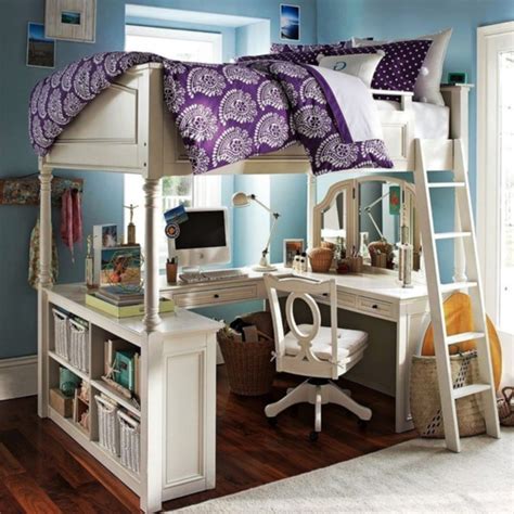 There are lots of ways to maximize square footage in a small space. DIY Loft Bed with Desk Underneath | Walsall Home and Garden