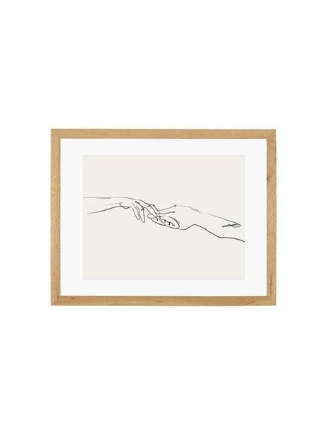 Hands Hands Line Art Minimalist Line Art Printable Artwork Etsy