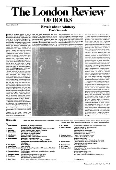 Contents · Vol 2 No 9 · 15 May 1980