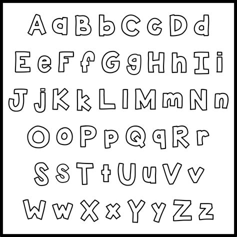 Alphabet Bubble Letter Templates — Miss Morgans Classroom