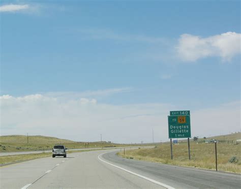 Wyoming Aaroads Interstate 25 Northbound Converse County
