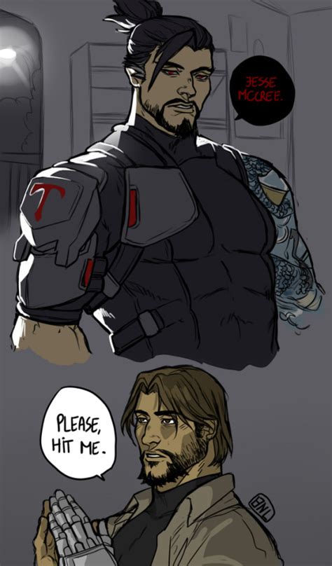 Hanzo Shimada Jesse Mccree Talon Au Overwatch Comic Overwatch Hanzo Overwatch Memes