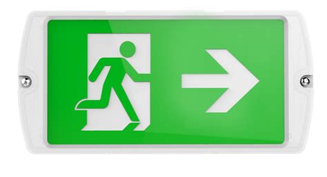 Right Legend For Manot Wall Mounted Hanging Exit Sign Kosnic