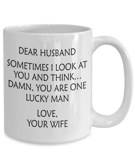 Lucky Husband Mug Funny Husband Mug Best Husband T Etsy